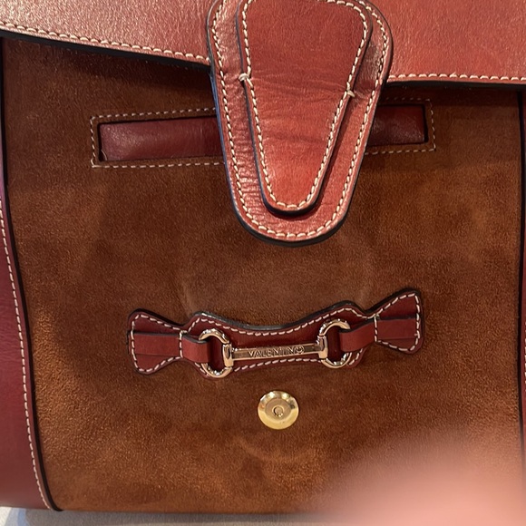 VALENTINO BY MARIO VALENTINO Leather & Suede Amy Satchel - Picture 9 of 17